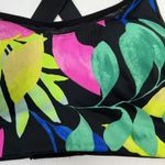 Victoria’s Secret PINK Active Sz M Sport Bra Ultimate Lightly Lined Black Floral Size M Photo 2