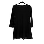LOGO By Lori Goldstein Logo Lori Goldstein 3/4 Sleeve Black Babydoll Embelished Whimsigoth Tunic Top XS Photo 9