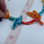 Vintage dyed Mother of Pearl necklace beach tropical cruise party. Pink Photo 4