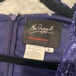 Mac Duggal Sequin Beaded Long Sleeve Gown in Midnight Navy Blue Size 6 93574 Photo 9