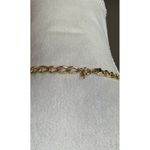 Vintage Gold Tone Curb Link Chain Necklace Signed M Photo 2