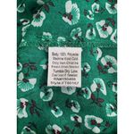 Fun2Fun Green Floral Print Long Sleeve Blouse Women’s Size M Photo 5