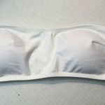 Kendall + Kylie Bikini Top White Bandeau Mesh Top Swimwear Sz L BNWT Photo 0