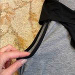 Ellie Grey & Black Tank with Attached Black Shelf Top Cut Out Sz Medium Workout Photo 3