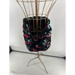 Stradivarius Womens Black Floral Mini Skirt Ruched Detail Size XS Photo 6