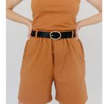 James Street Co Pull On Elastic Waist Trouser Cotton Blend Short Size Small Orange Photo 1