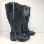 Donald J Pliner Devi Tall Black Knee High Riding Moto Biker Leather Boots 7.5M Black Size 7.5 Photo 1