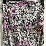 White House | Black Market  Convertible Maxi Dress Skirt Cheetah Animal Floral Medi Photo 6
