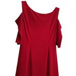 Connected Apparel  Little Red Holiday Festive Cold Shoulder Dress Size 8 Photo 6