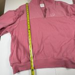 Ivory Ella  Pink Fleece Quarter Zip Pullover Women's Large Cozy Athleisure Photo 6