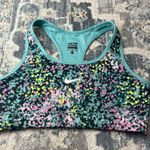 Nike  Women's Teal and Multicolor Sports Bra Photo 0