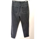 BDG  Urban Outfitters Mom High Rise Relaxed Fit Black Distressed Hem Jeans Sz 28 Photo 2