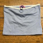 Edikted  XS White Blue Bandeau Tube‎ Top Preloved Photo 0