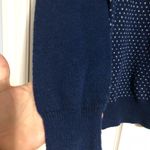 Ann Taylor  Loft Factory blue white dot sweater women’s size medium‎ Photo 4