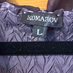 komarov handmade in USA (L.A.) Midi dress wedding guest formal unique L Blue Size L Photo 3