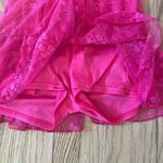 Pink Lace Mini Lingerie Dress with Ruffle Size L Photo 5