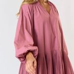 Lavon La Pink Pleated Mini Dress Photo 1