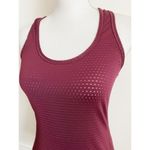 Athleta  • Burgundy Wine Mesh Workout Tank Top Photo 5