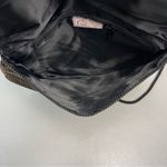 Vintage Pappagallo Purse Black Metallic Gold Crossbody‎ Photo 6