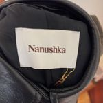 NANUSHKA “Berto” Vegan Leather Collared Button Photo 12