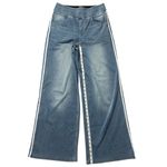 Halara  Flex High Waisted Stripe Wide Leg Jeans w/ Pockets Size Medium Photo 6