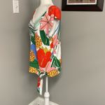 Talbots  Floral Tropical Flowers Sleeveless Sweater Colorful Resortwear Cruise Photo 1