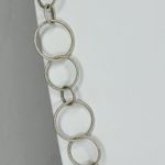 Joan Rivers Sparkly Silver Tone Long Chain Link Necklace ✨ Photo 6