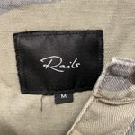 Rails  Camo Floral Embroidered Button Up Shirt Jacket Sz M Edgy City Preppy Chic Photo 4