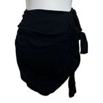 Lovers + Friends Dylane Mini Skirt Women’s Size XL Black Ruched Knot Detail Photo 3