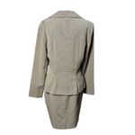 Alyn Paige  13/14 Beige Black Houndstooth Womens Skirt Suit Business Formal Wear Photo 6