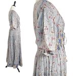 Free People Lysette Maxi Dress in Bluebell Bohemian Gypsy Indian Cotton XS Photo 7