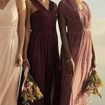 David's Bridal david’s bridal style-your-way 6 tie long mesh bridesmaiu dress Photo 4