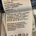 Levi's Blue Light Wash Distressed Cut Off High Waisted Denim Jean Skirt Size 25 Photo 4