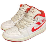 Nike  Air Jordan 1‎ Mid SE Shoes Lobster Dune Red FJ3458-160 Men's 7 Womens 8.5 Photo 0