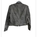 Hunt Club Vintage  Jacket Sz XL Gray Military Equestrian Coastal Cowgirl Western Photo 6