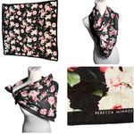 Rebecca Minkoff  floral scarf black pink Photo 1