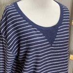 Anthropologie Saturday Sunday Striped Drawstring Sweatshirt SM Photo 1