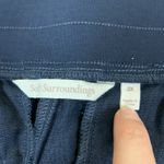 Soft Surroundings  Navy Blue Linen Pull On Wide Leg Pants Casual Resort 2X Photo 3