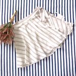Privacy Please  x Revolve Randall Wrap Mini Skirt in Ivory Stripe Small Photo 3