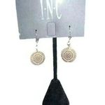 INC I.N.C. Gold/Silver Round Drop Earrings Photo 0
