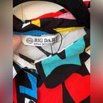 Big Dart Keith Haring Shirt Abstract Wearable Art Funky Print Festival Size 10 Photo 1