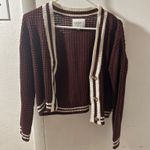 Pink Rose Burgundy Cardigan  Photo 0