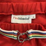 Fire Islander Vintage Kidcore Belted Red Midi Skirt 28 Waist Size 14 Photo 6