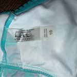 Nicole Miller Pom Pom Swimwear Teal Floral Halter Bikini Set Women’s Size 10 New Photo 9