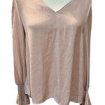 A New Day Long‎ Sleeve Top Bell Cuff V Neck Blouse Casual Party Feminine Photo 0
