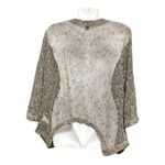 Nina Leonard  Mocha Brown Coconut Button Knit Bolero Cardigan size XL Photo 3