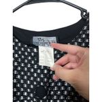 All that jazz Dress Black Long Sleeve Maxi Party Career Vintage 90s Houndstooth Photo 5