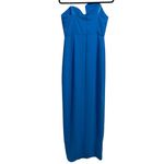 Amanda Uprichard  X Revolve Strapless Puzzle Gown Blue Jay Photo 5