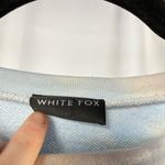 White Fox Boutique  Tie Dye Cropped Sweatshirt in Pink Green Multi Size Small Photo 2