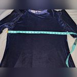 Jacqueline Ferrar Vintage  Velvet Long Sleeve Midi Dress W10 Navy Photo 3